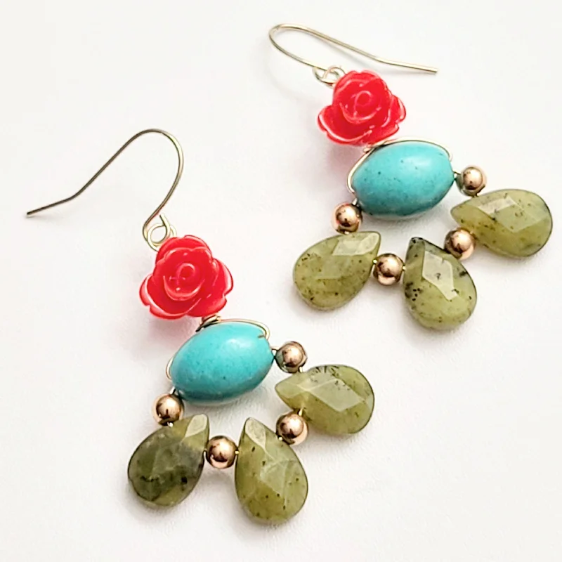 women’s heart-shaped earrings-Jade Xochitl Earrings