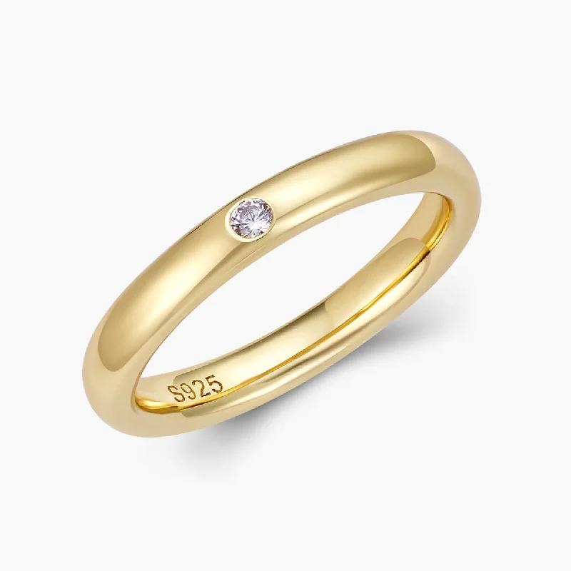 ladies rings with diamonds-Astrid Band