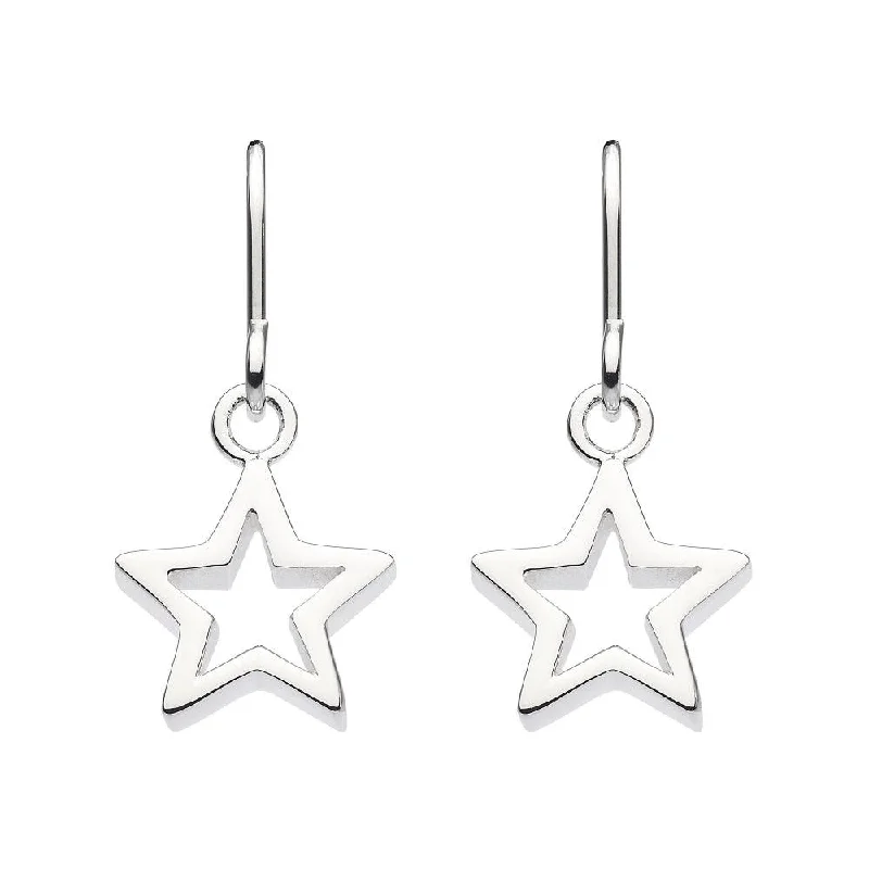 women’s trendy statement earrings-Chunky Star Drop Earrings