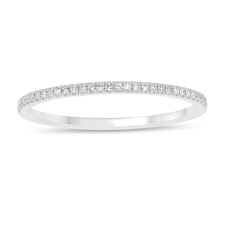 ladies eternity rings-14K White Gold Diamond Eternity Band