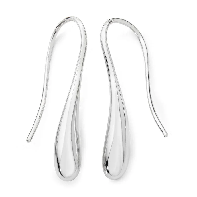 delicate earrings for women-Solid Twist Drop Earrings