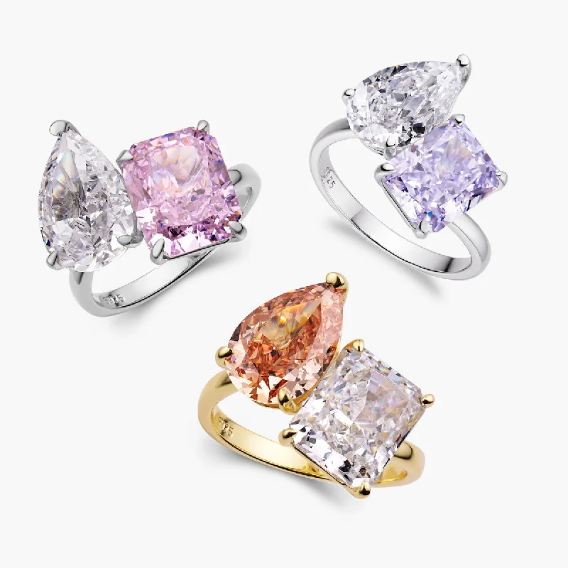 gemstone ladies rings-Doux Ring - Colors