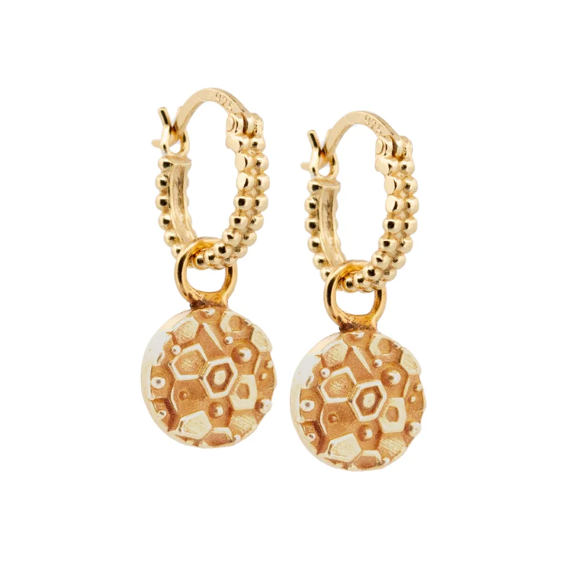 elegant drop earrings for women-Dainty London 9ct Gold Hemera Hoop Earrings