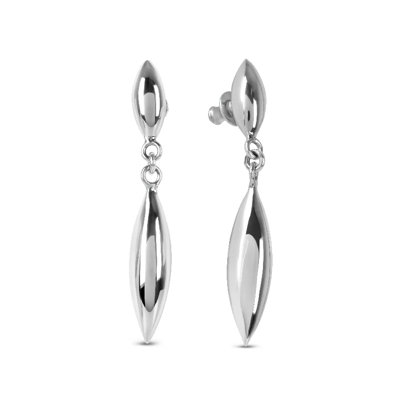 fashion drop earrings for ladies-Sterling Silver Earrings