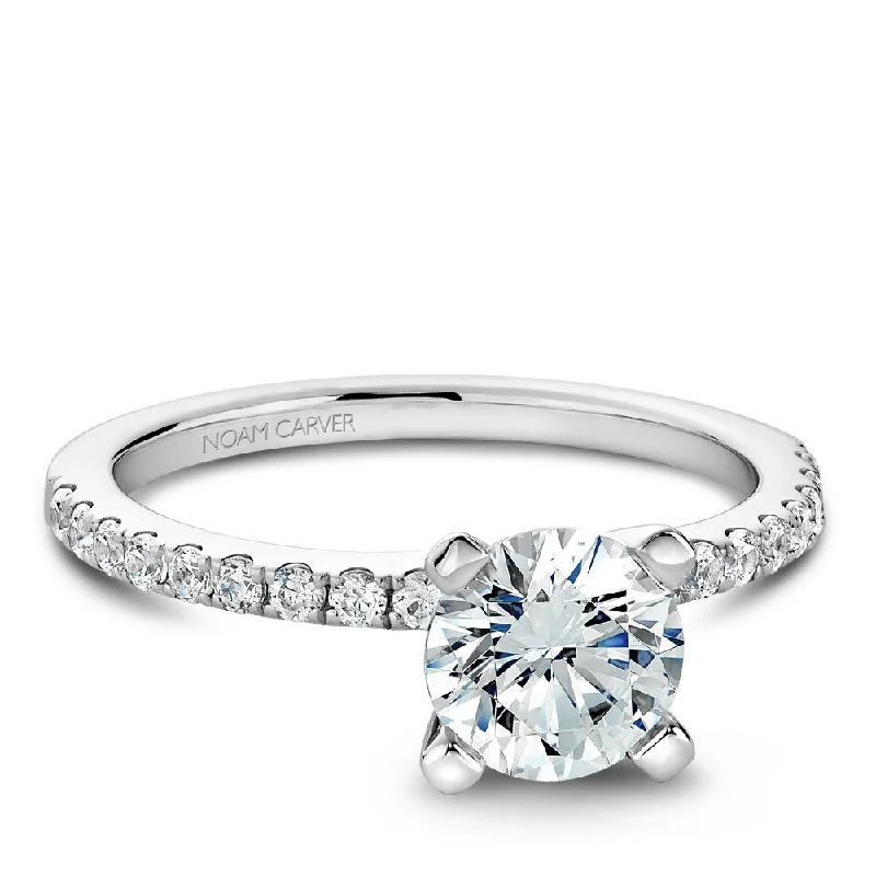 unique engagement rings for modern brides-Noam Carver Diamond Engagement Ring B017-01A