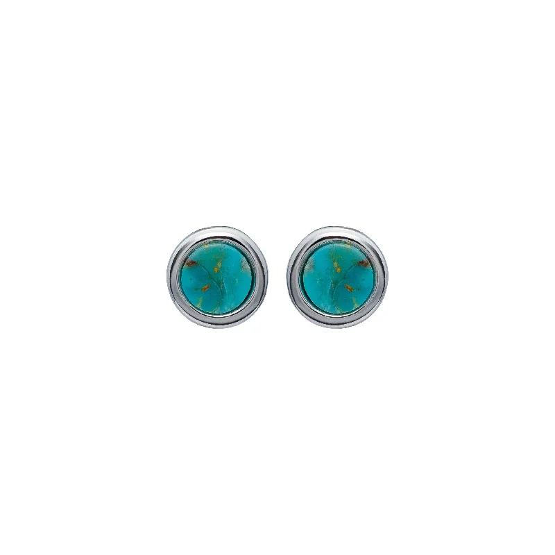 ladies chandelier earrings-Unique & Co Turquoise Stud Earrings