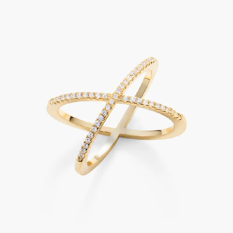 trendy ladies rings-Signum Cross Ring