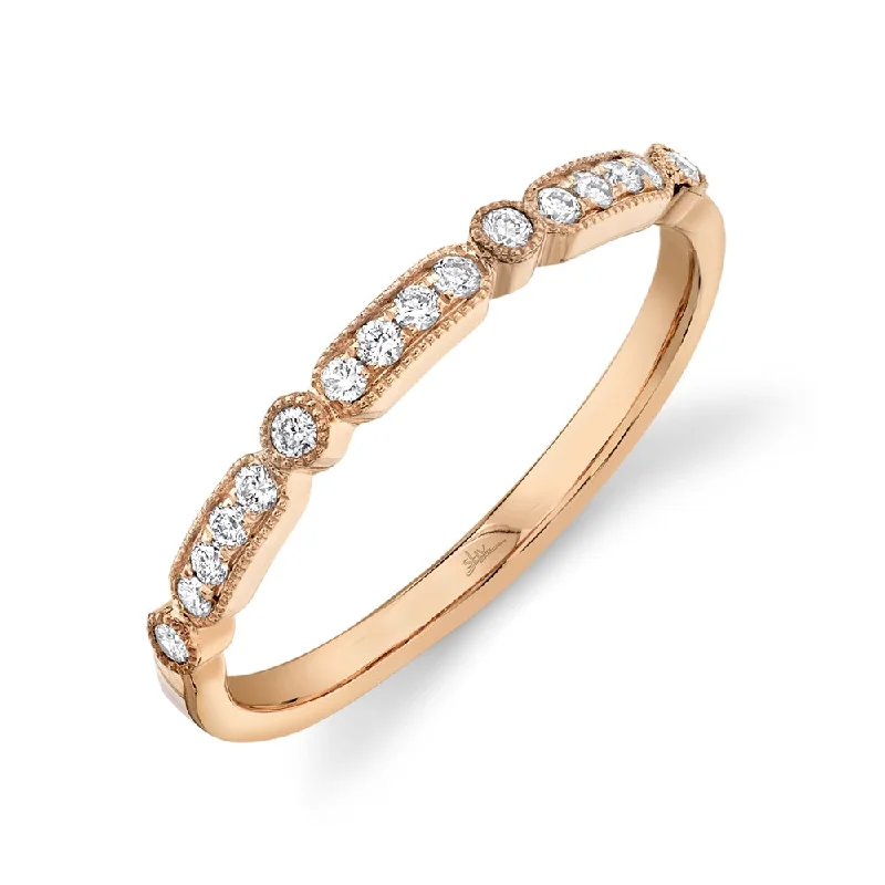 ladies anniversary rings-14K Rose Gold Diamond Lady's Ring