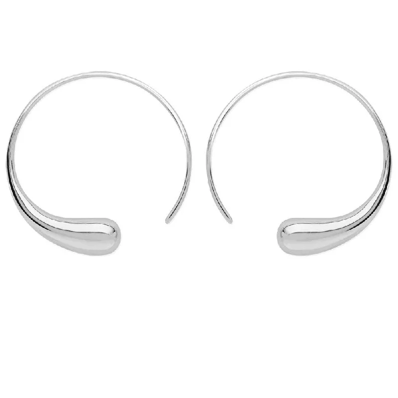 delicate earrings for women-Lucy Q Large Luna Hoop Earrings