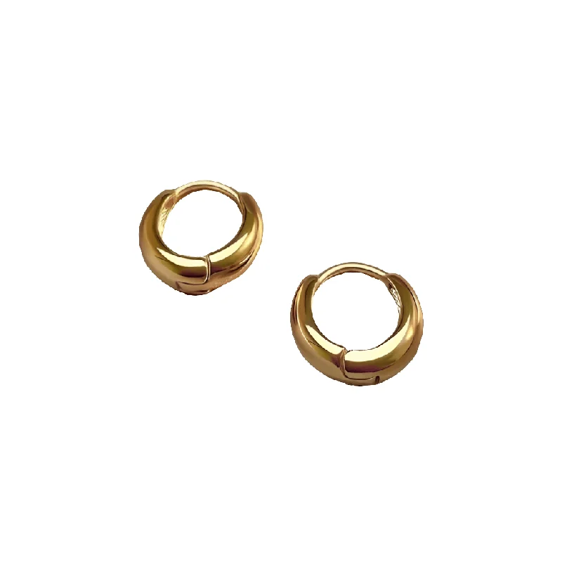 women’s stud earrings with diamonds-Huggie Hoop Earrings